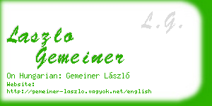 laszlo gemeiner business card